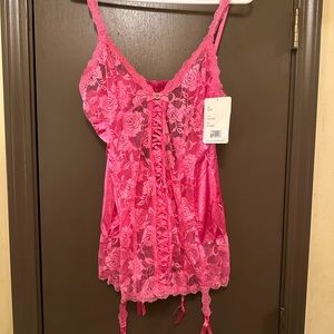 I-Collection Fuchsia Teddy with panty XL